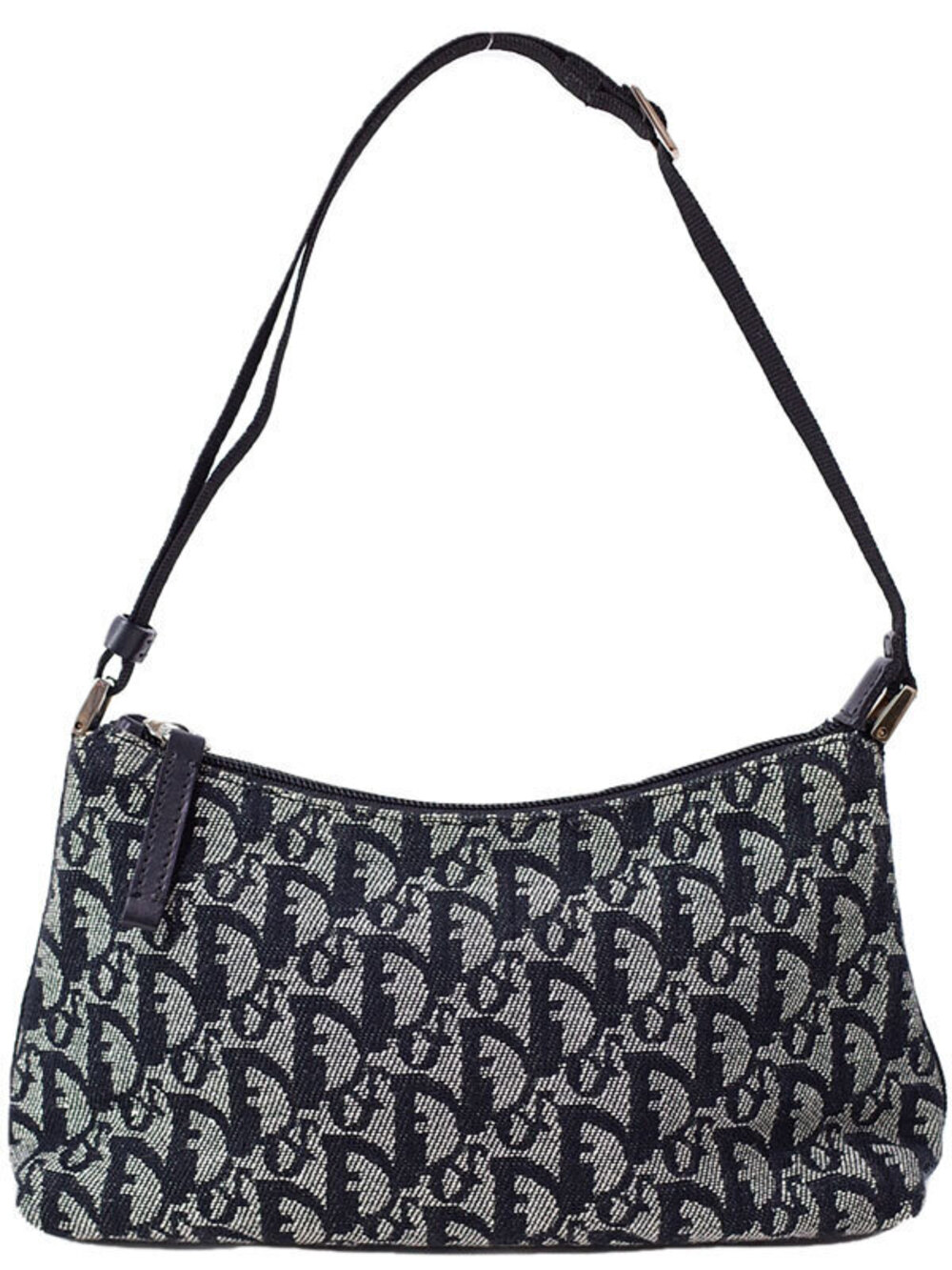 Christian Dior Street Chic Hobo Bag black canvas leather